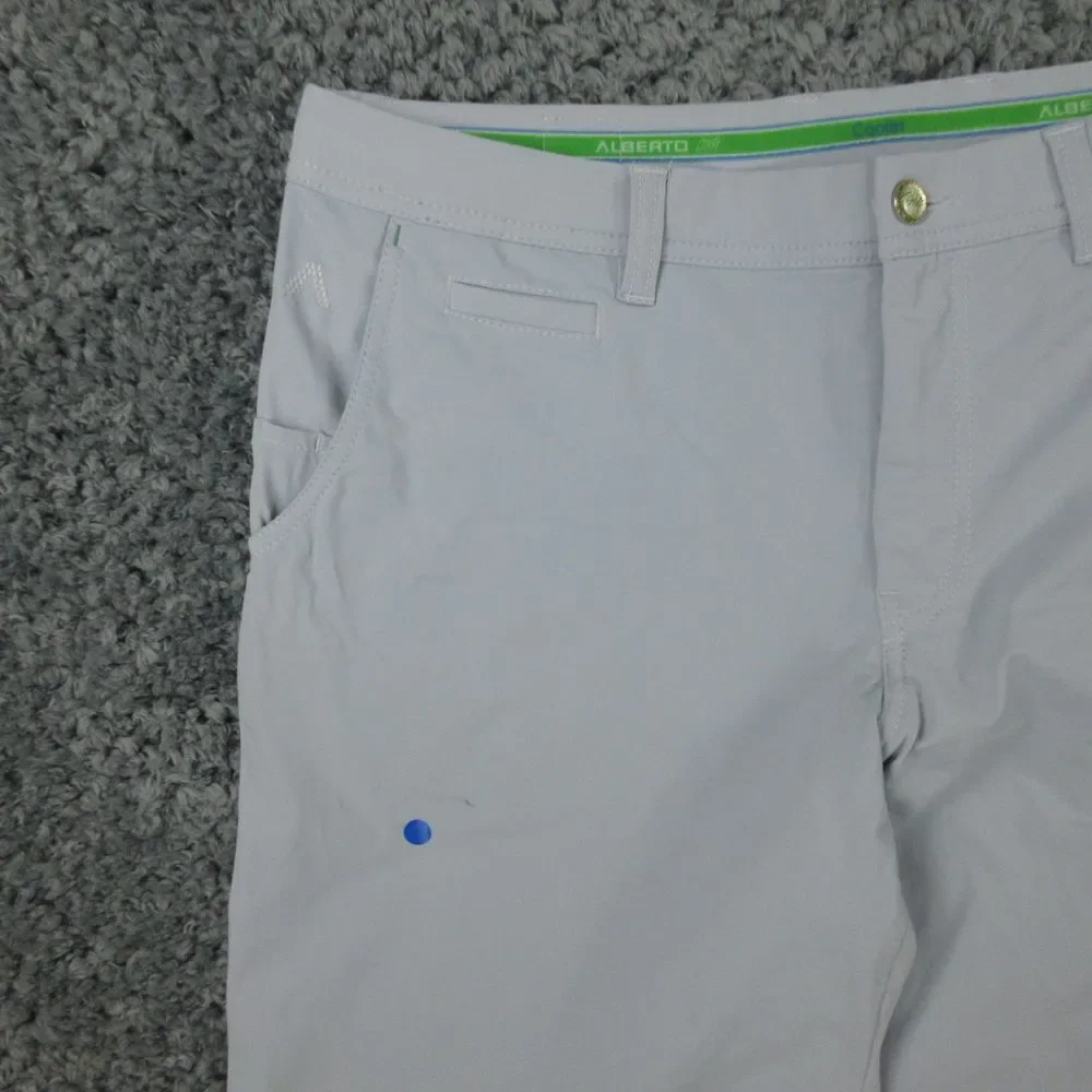 Alberto Shorts Mens 54 US 38 Blue Modern Fit 3xDRY Cooler Golf Chino 38x13* '
